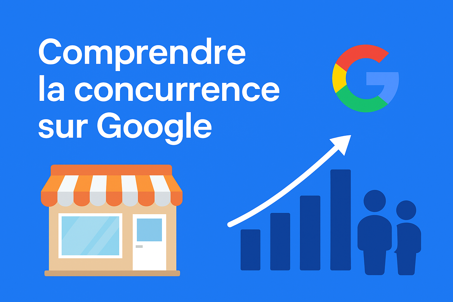 Illustration du concept de poids concurrentiel sur Google - Comprendre la concurrence SEO